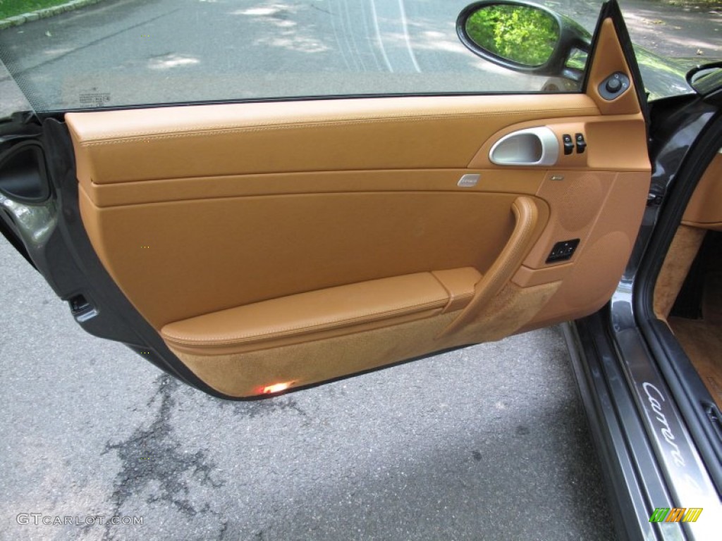 2008 911 Carrera 4S Coupe - Slate Grey Metallic / Natural Brown photo #14