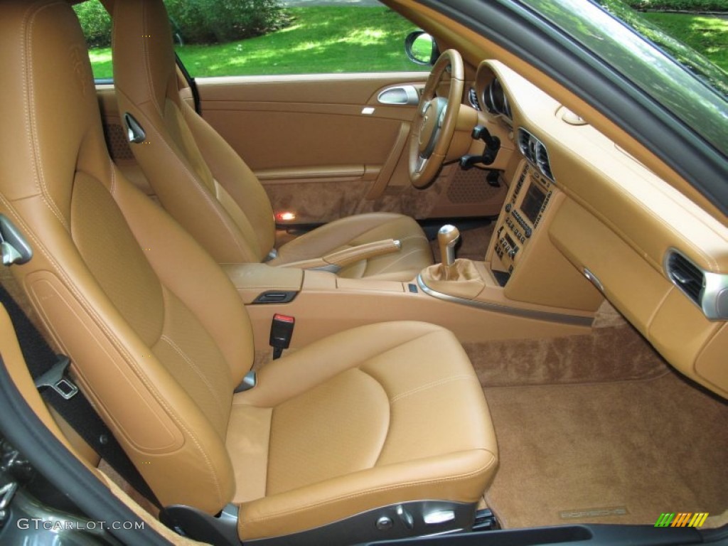 2008 911 Carrera 4S Coupe - Slate Grey Metallic / Natural Brown photo #16