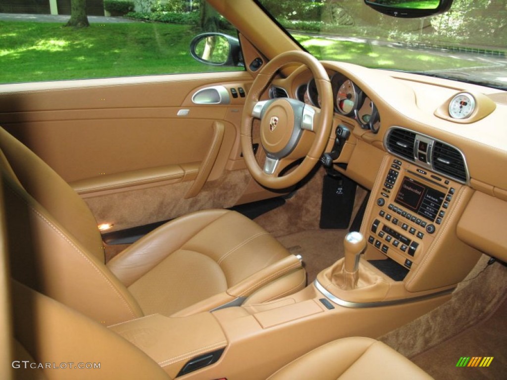 2008 911 Carrera 4S Coupe - Slate Grey Metallic / Natural Brown photo #17