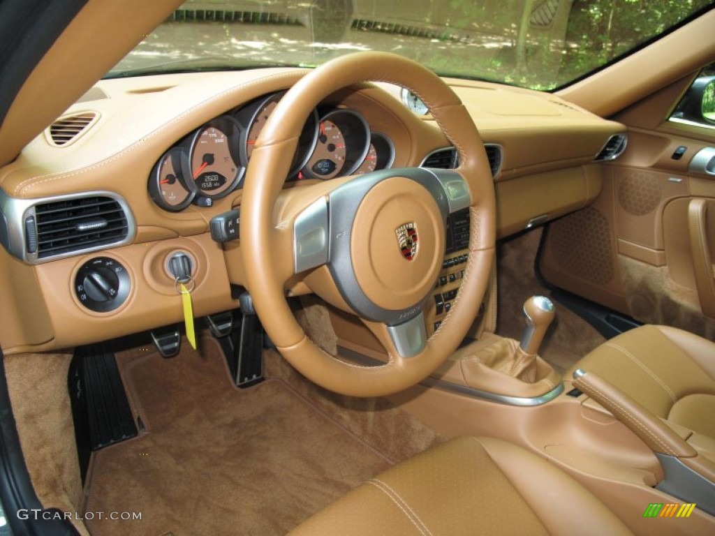 2008 911 Carrera 4S Coupe - Slate Grey Metallic / Natural Brown photo #19