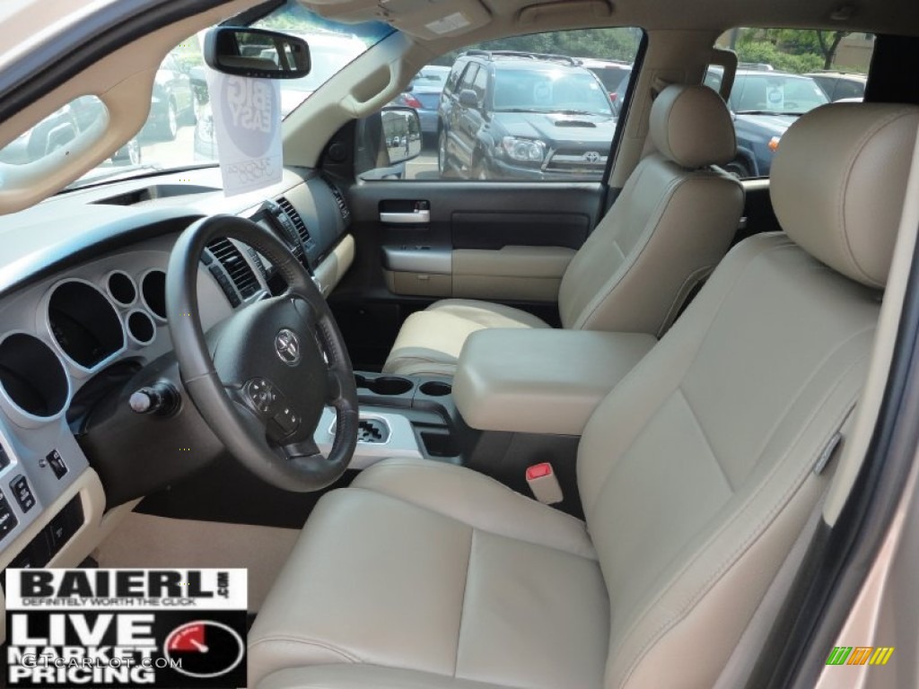 2008 Tundra Limited Double Cab 4x4 - Desert Sand Mica / Beige photo #11