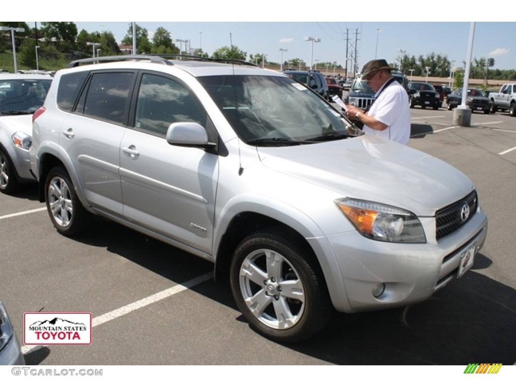 2007 RAV4 Sport 4WD - Classic Silver Metallic / Black photo #1