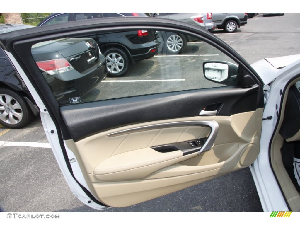2009 Honda Accord EX Coupe Gray Door Panel Photo #50398702