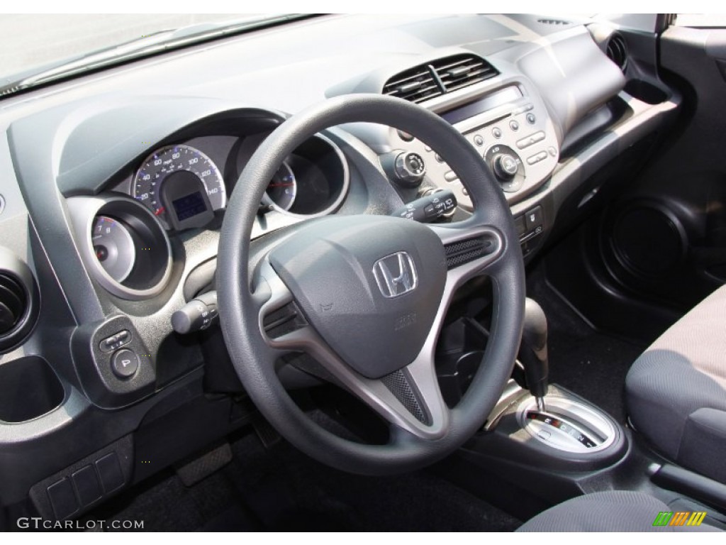 Gray Interior 2009 Honda Fit Standard Fit Model Photo #50398989