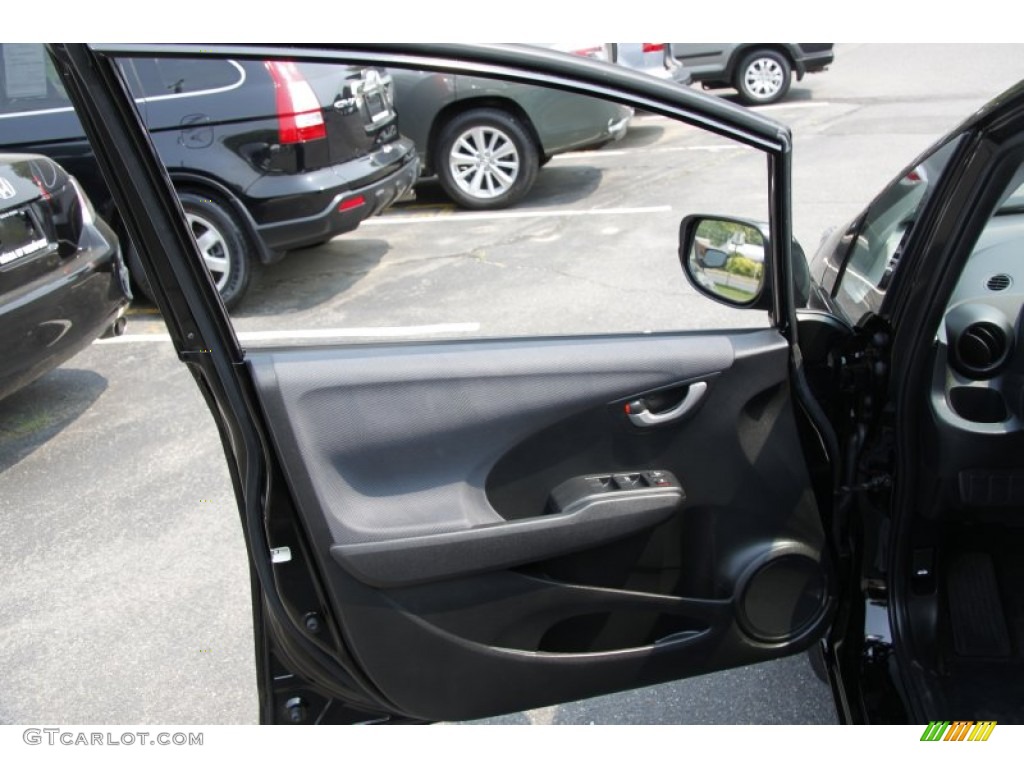2009 Honda Fit Standard Fit Model Gray Door Panel Photo #50399019