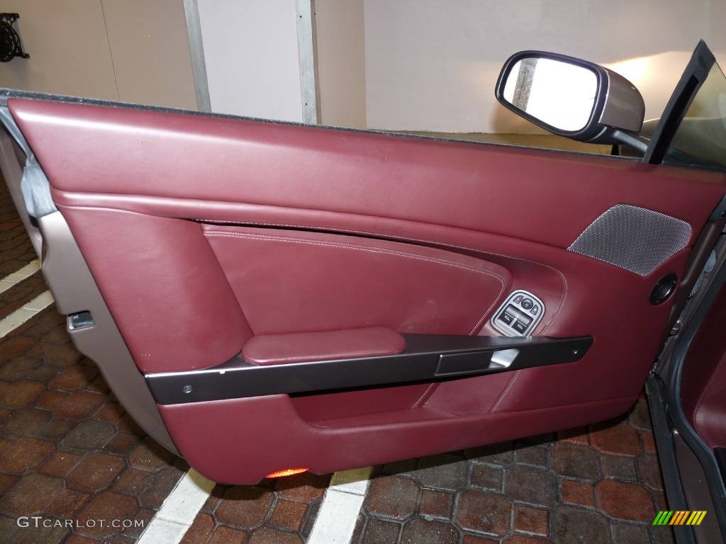 2006 Aston Martin V8 Vantage Coupe Chancellor Red Door Panel Photo #50399422