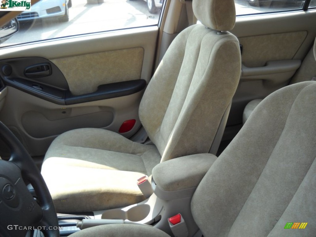 2002 Elantra GLS Sedan - Nordic White / Beige photo #10