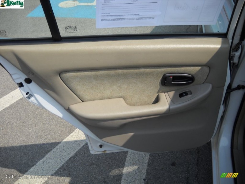 2002 Elantra GLS Sedan - Nordic White / Beige photo #11