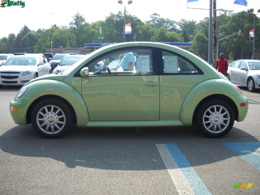 2005 New Beetle GLS Coupe - Cyber Green Metallic / Cream Beige photo #6