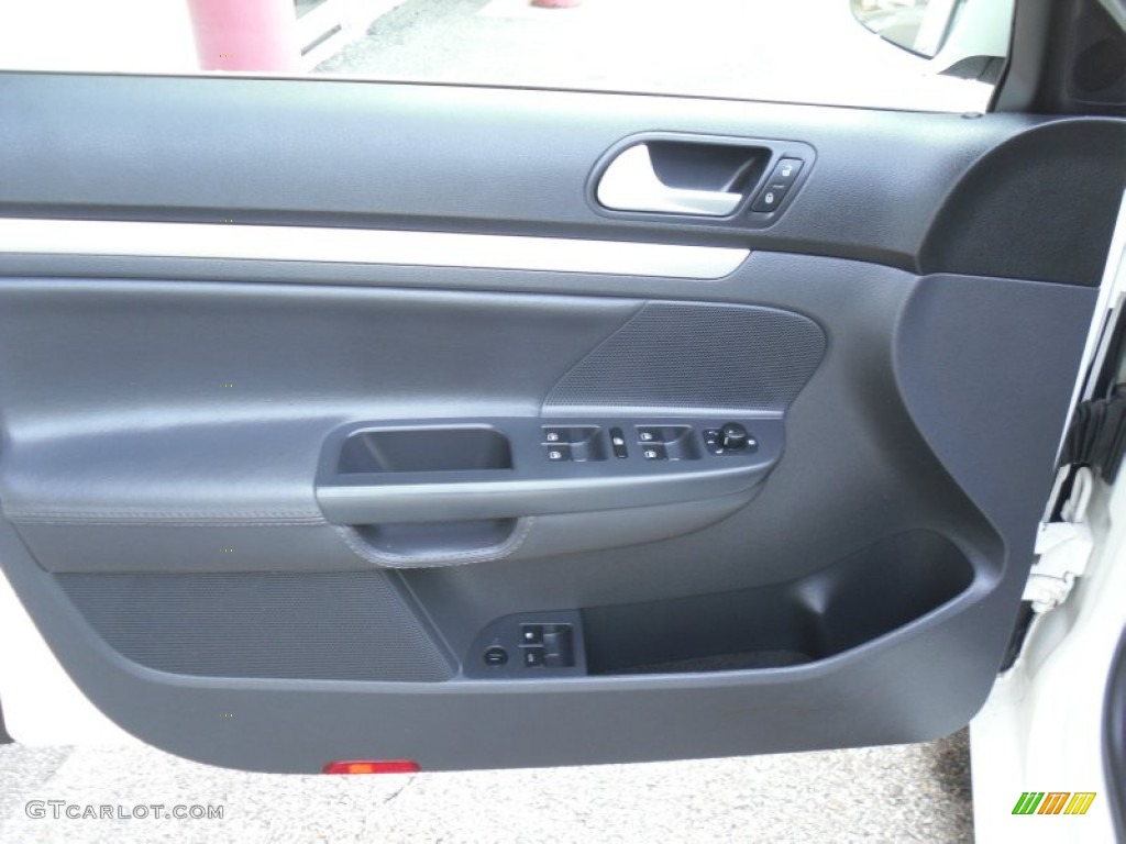 2009 Volkswagen Jetta TDI Sedan Anthracite Door Panel Photo #50400237