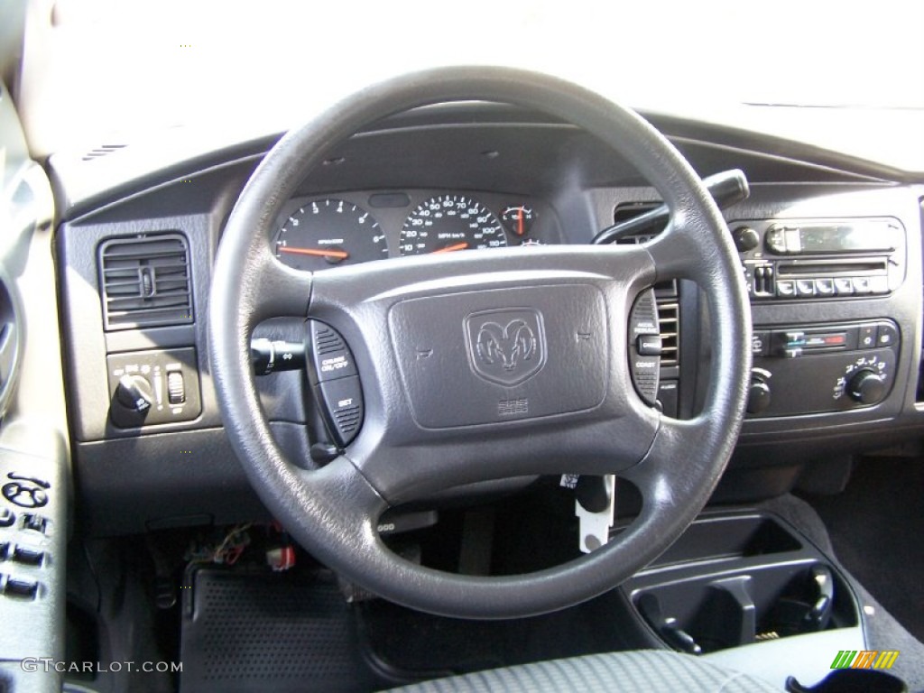 2002 Dodge Durango Sport 4x4 Dark Slate Gray Steering Wheel Photo #50400333