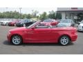 2008 Crimson Red BMW 1 Series 128i Convertible  photo #2