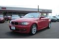 2008 Crimson Red BMW 1 Series 128i Convertible  photo #9