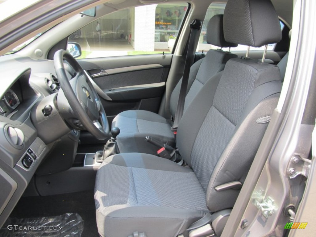 Charcoal Interior 2011 Chevrolet Aveo LT Sedan Photo #50400801