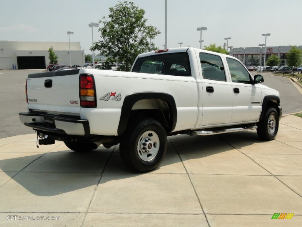 2005 Sierra 2500HD Crew Cab 4x4 - Summit White / Pewter photo #5