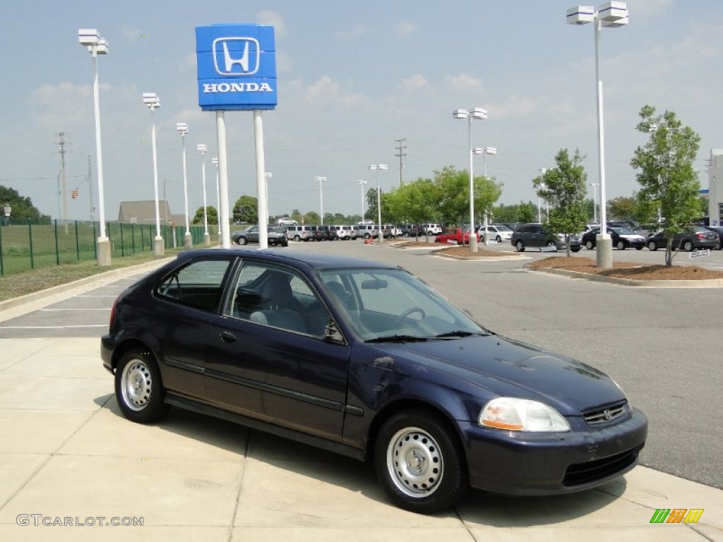 Dark Amethyst Pearl Metallic 1998 Honda Civic CX Hatchback Exterior Photo #50401581