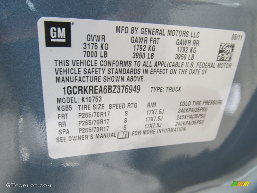 2011 Silverado 1500 LS Extended Cab 4x4 - Blue Granite Metallic / Dark Titanium photo #14