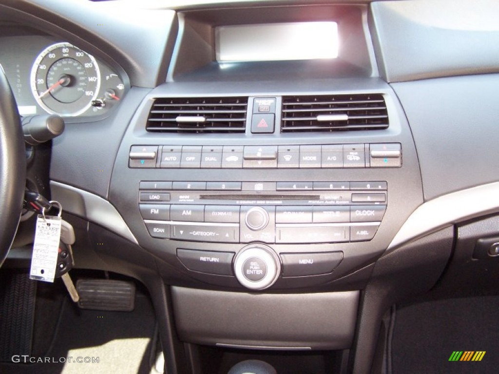 2009 Accord EX-L V6 Coupe - Alabaster Silver Metallic / Black photo #8