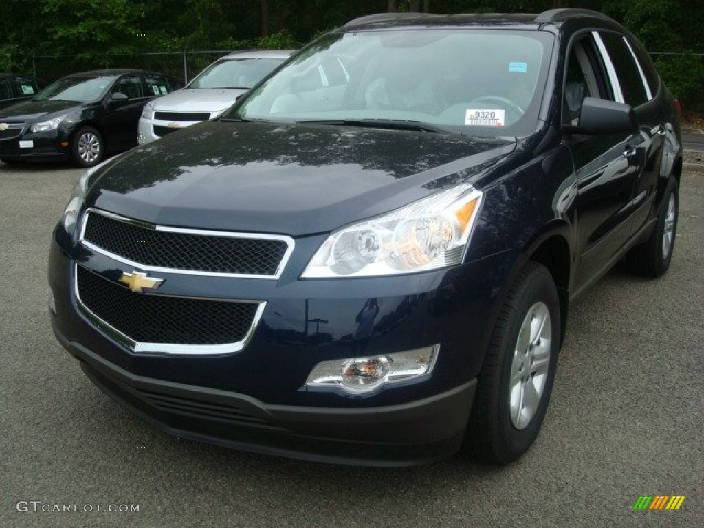 2011 Traverse LS AWD - Dark Blue Metallic / Dark Gray/Light Gray photo #1