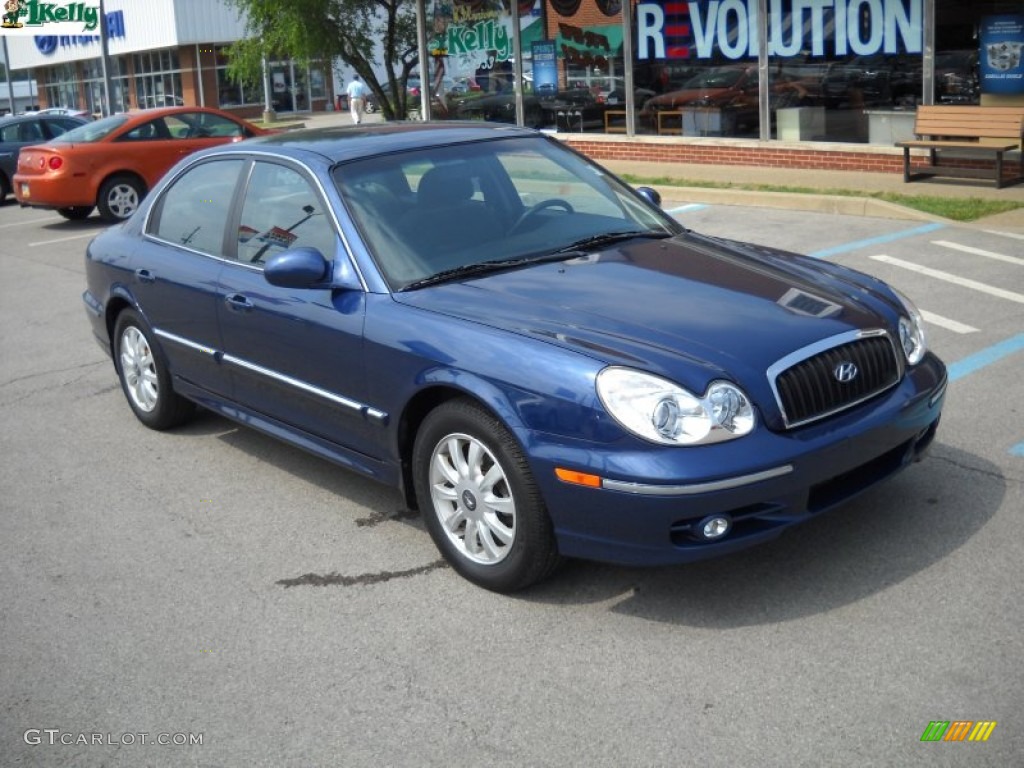 2004 Sonata V6 - Ardor Blue / Black photo #1