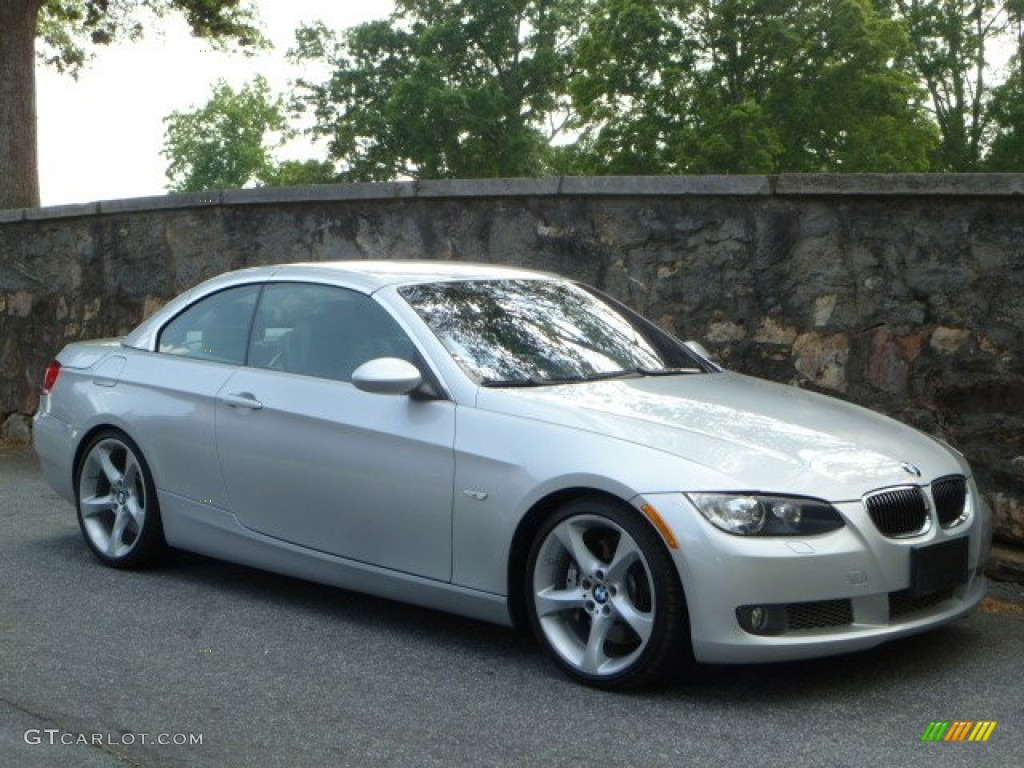 2008 3 Series 335i Convertible - Titanium Silver Metallic / Gray photo #15