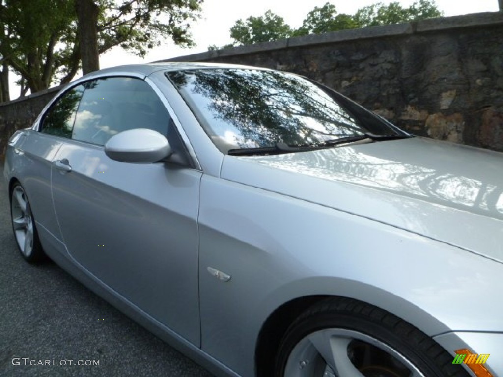 2008 3 Series 335i Convertible - Titanium Silver Metallic / Gray photo #16