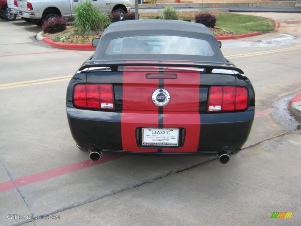 2005 Mustang GT Premium Convertible - Black / Red Leather photo #4