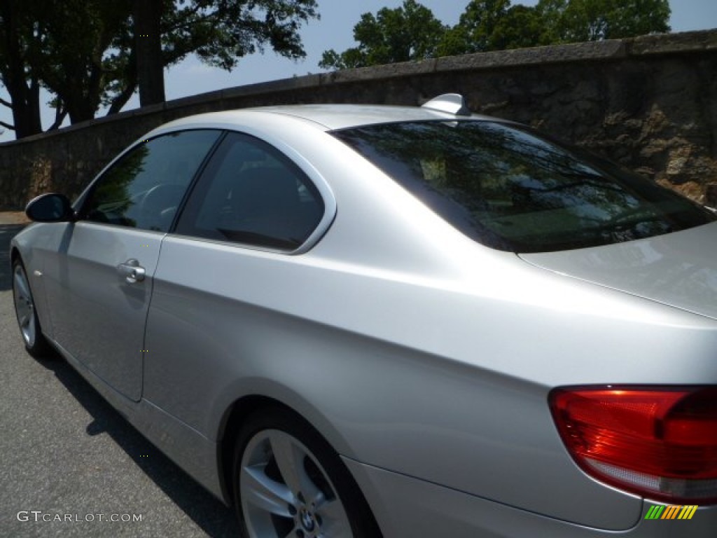 2008 3 Series 335i Coupe - Titanium Silver Metallic / Black photo #16