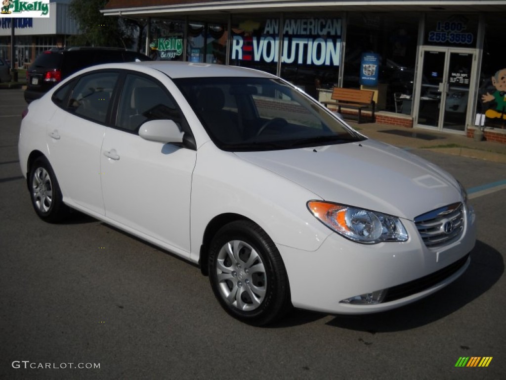 2010 Elantra GLS - Nordic White / Beige photo #1