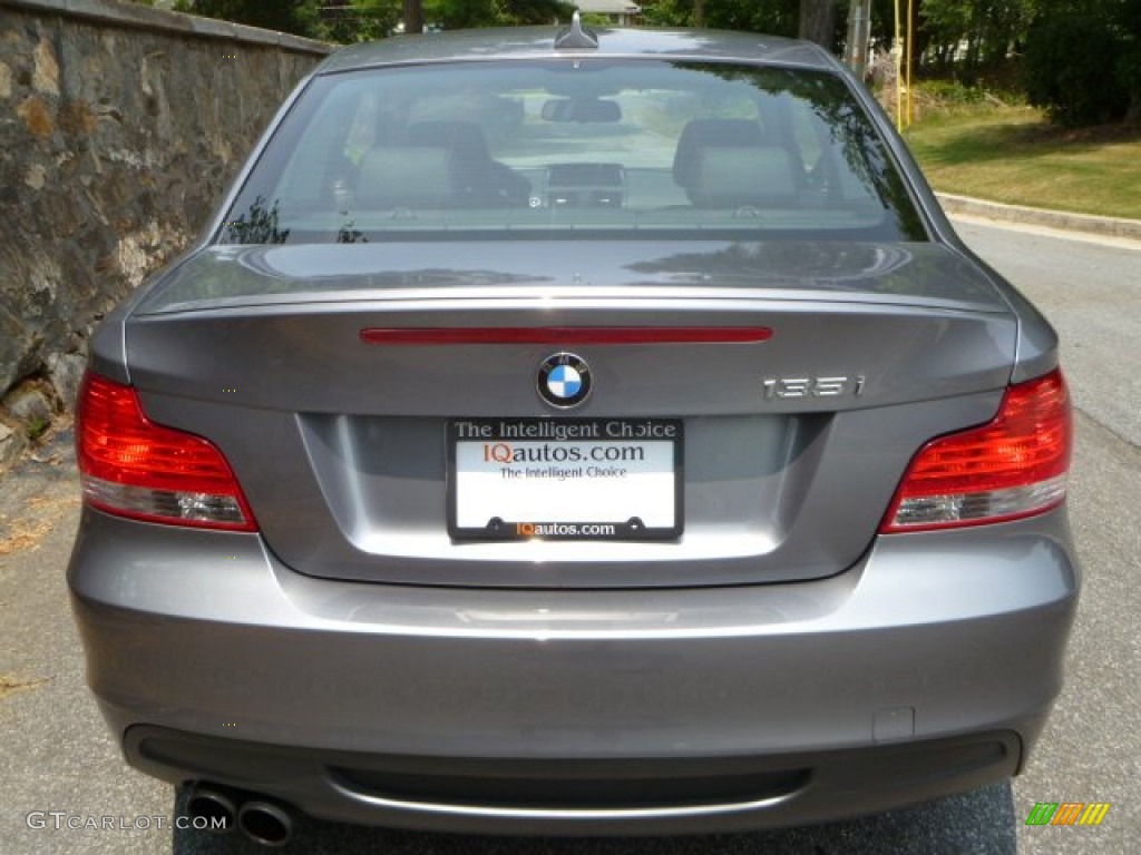 2009 1 Series 135i Coupe - Space Grey Metallic / Black photo #5