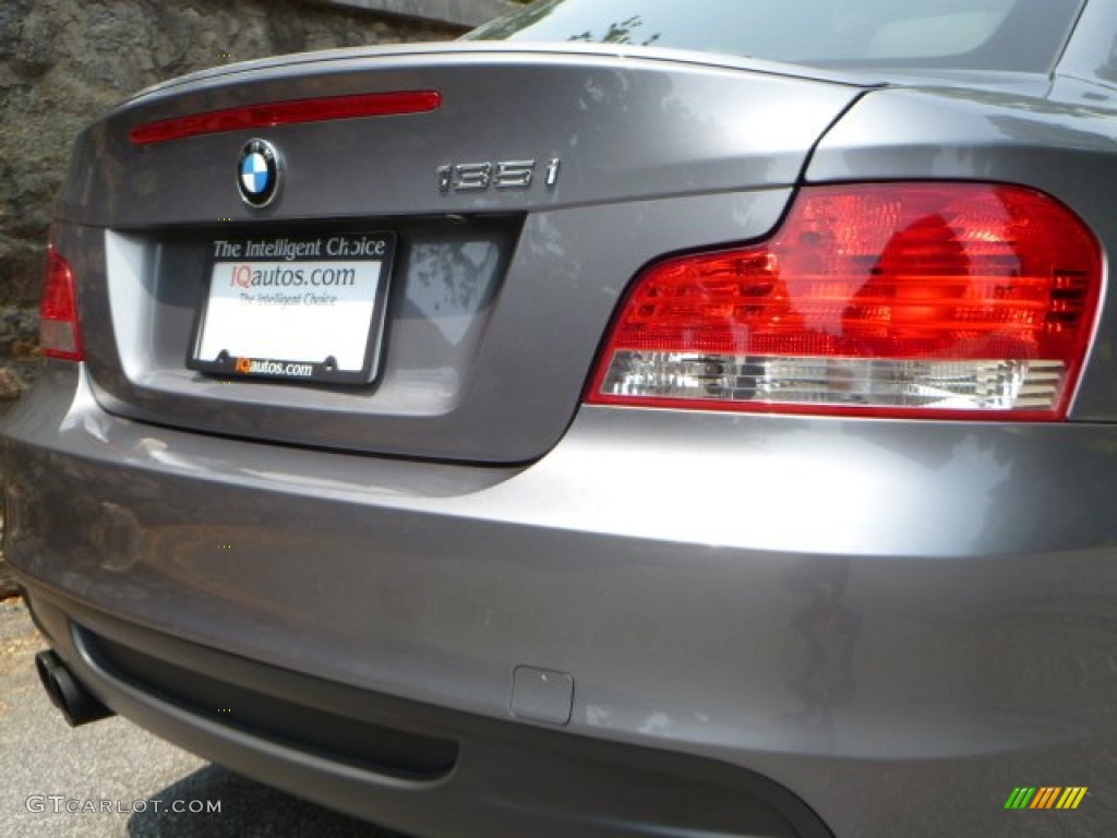 2009 1 Series 135i Coupe - Space Grey Metallic / Black photo #15