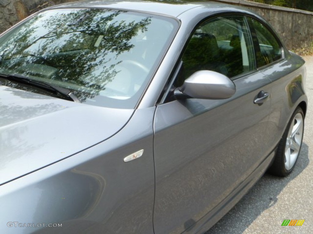 2009 1 Series 135i Coupe - Space Grey Metallic / Black photo #17