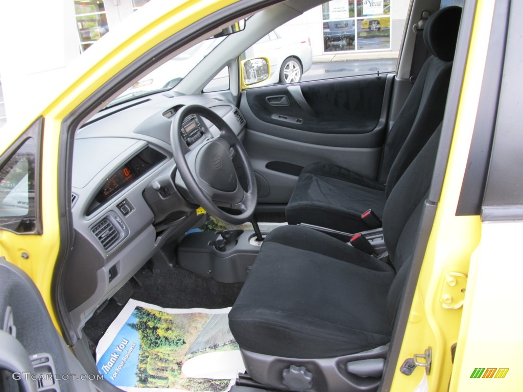 Black Interior 2003 Suzuki Aerio SX AWD Sport Wagon Photo #50406397