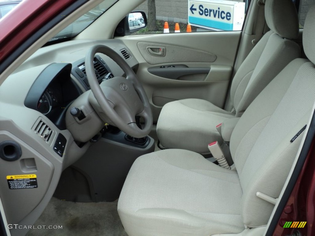 2006 Tucson GL - Mesa Red / Beige photo #19