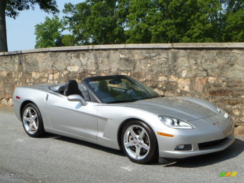 2005 Corvette Convertible - Machine Silver / Ebony photo #1