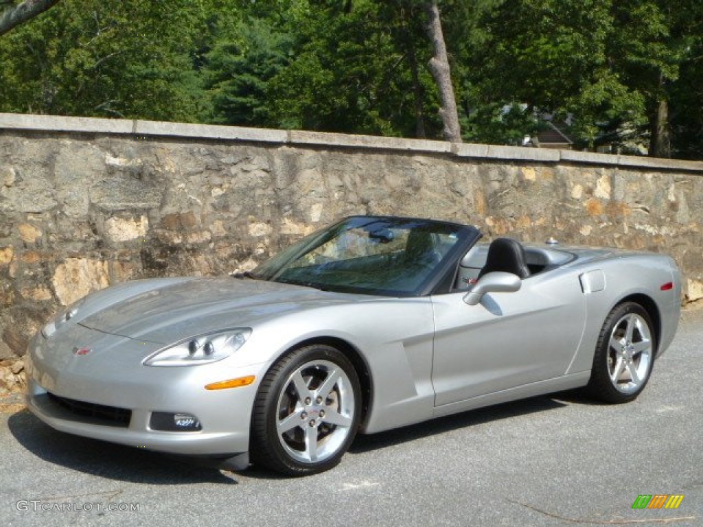 2005 Corvette Convertible - Machine Silver / Ebony photo #4