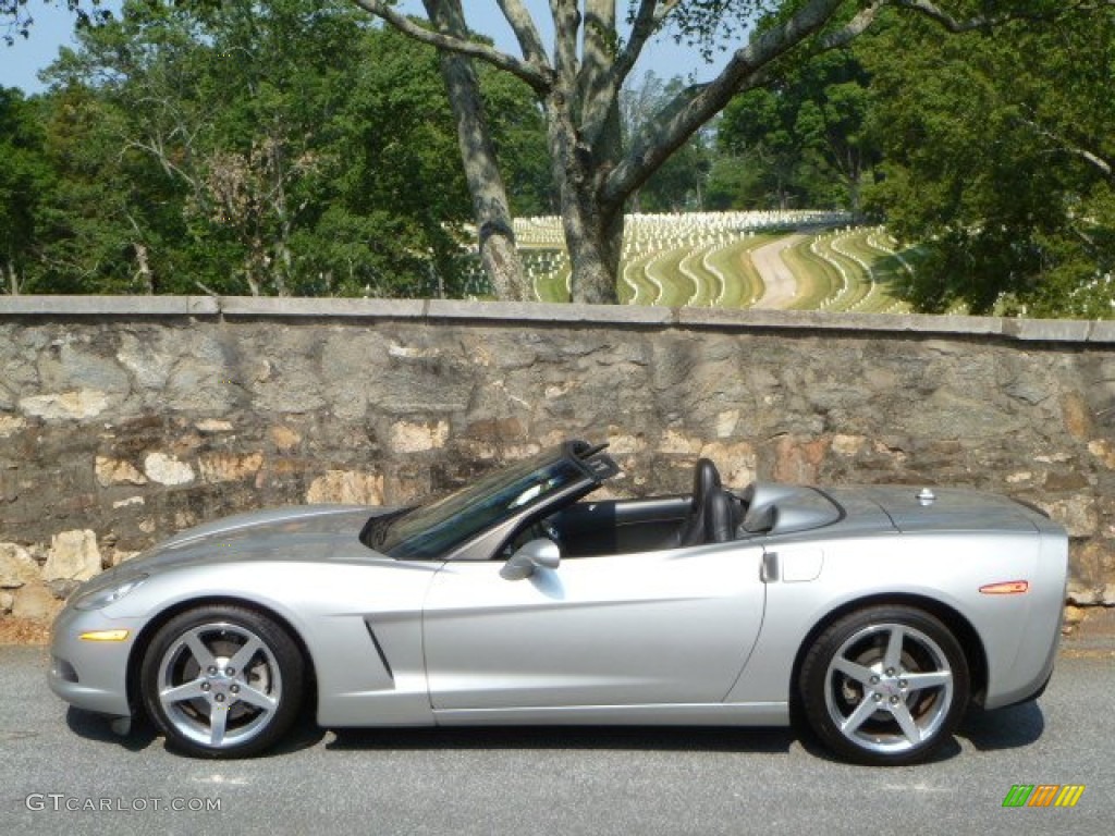 2005 Corvette Convertible - Machine Silver / Ebony photo #5
