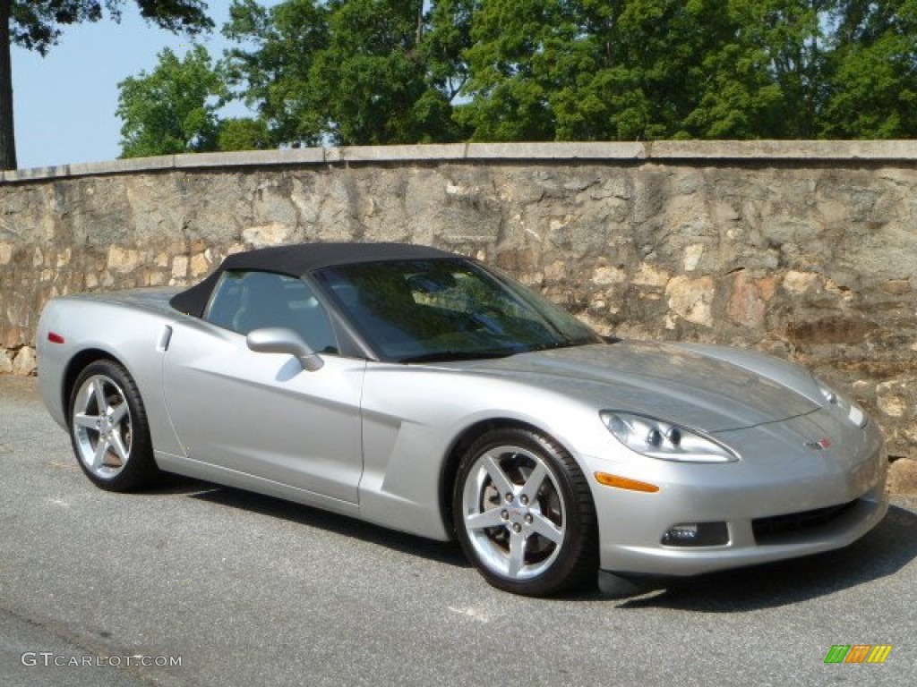 2005 Corvette Convertible - Machine Silver / Ebony photo #10