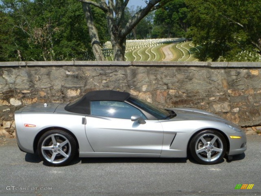 2005 Corvette Convertible - Machine Silver / Ebony photo #11
