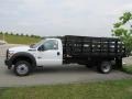 Oxford White 2011 Ford F550 Super Duty XL Regular Cab 4x4 Stake Truck Exterior