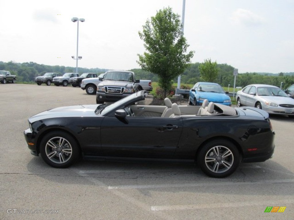 2011 Mustang V6 Premium Convertible - Ebony Black / Stone photo #4