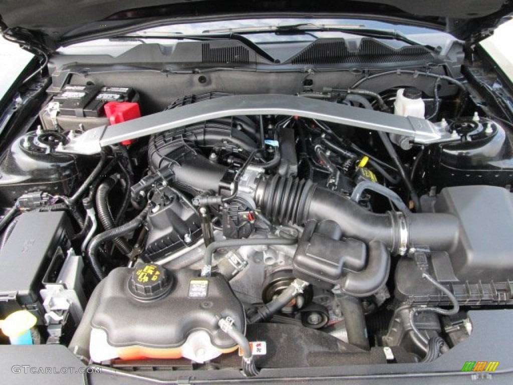 2011 Mustang V6 Premium Convertible - Ebony Black / Stone photo #13