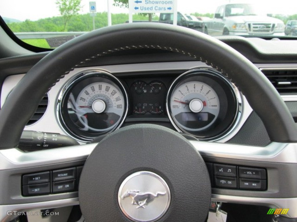 2011 Mustang V6 Premium Convertible - Ebony Black / Stone photo #18