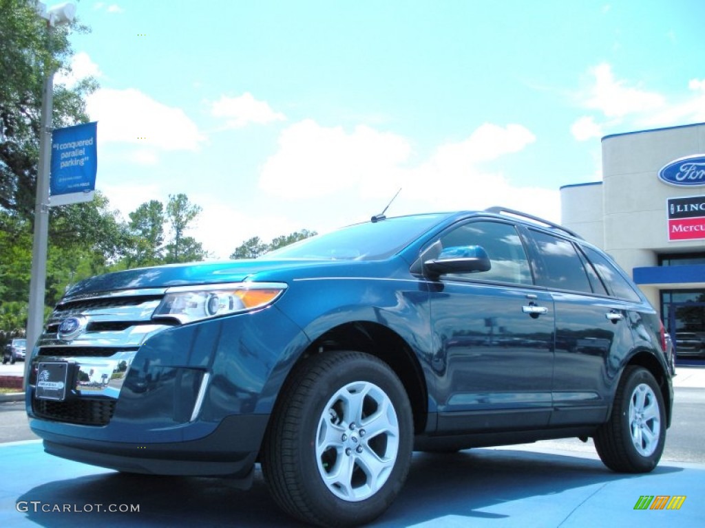 2011 Edge SEL - Mediterranean Blue Metallic / Medium Light Stone photo #1