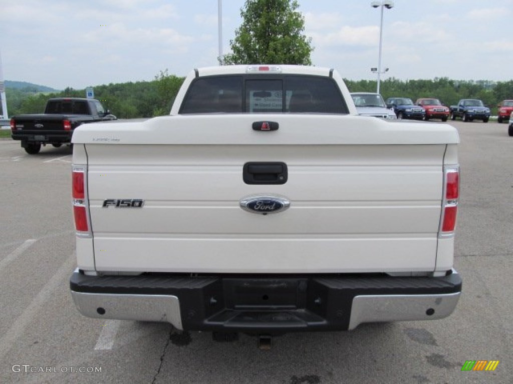 2009 F150 Lariat SuperCrew 4x4 - White Sand Tri Coat Metallic / Black/Black photo #11