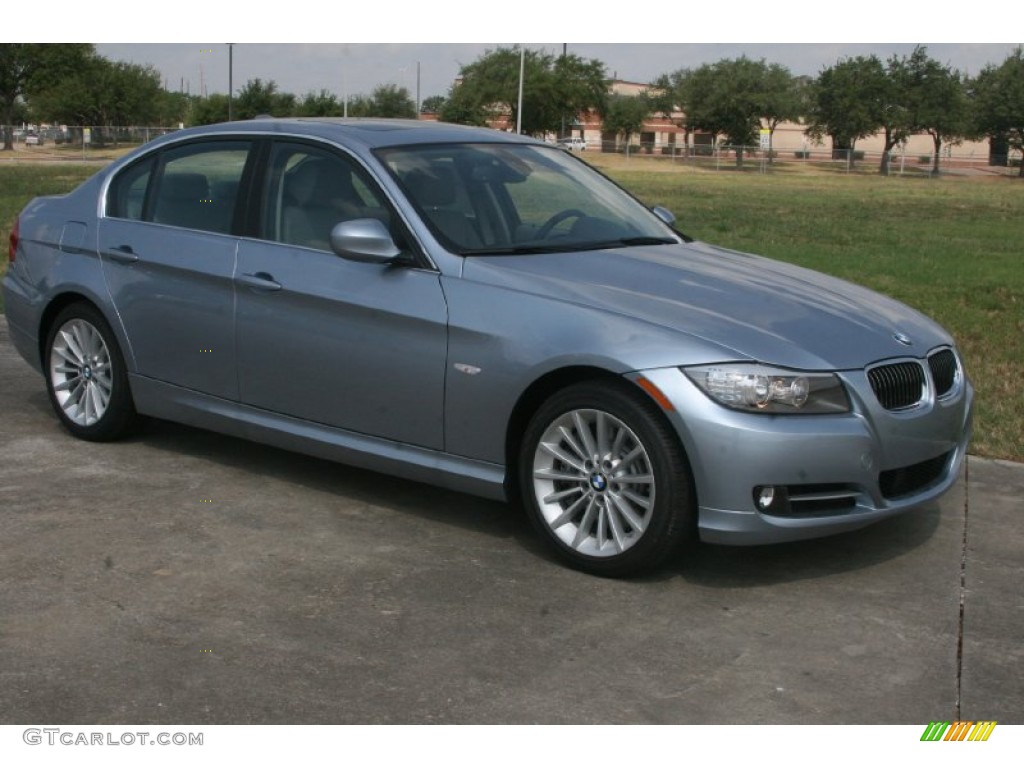 2011 3 Series 335i Sedan - Blue Water Metallic / Gray Dakota Leather photo #8