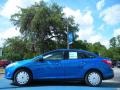2012 Blue Candy Metallic Ford Focus SE SFE Sedan  photo #2