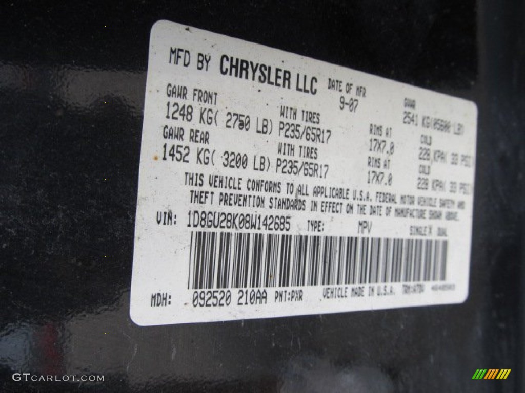 2008 Nitro SXT 4x4 - Brilliant Black Crystal Pearl / Dark Slate Gray/Light Slate Gray photo #24