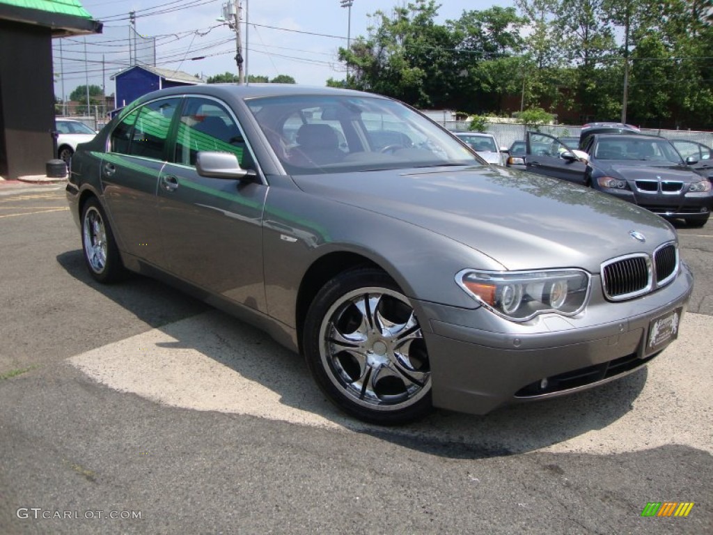 2005 7 Series 745i Sedan - Titanium Grey Metallic / Basalt Grey/Flannel Grey photo #3