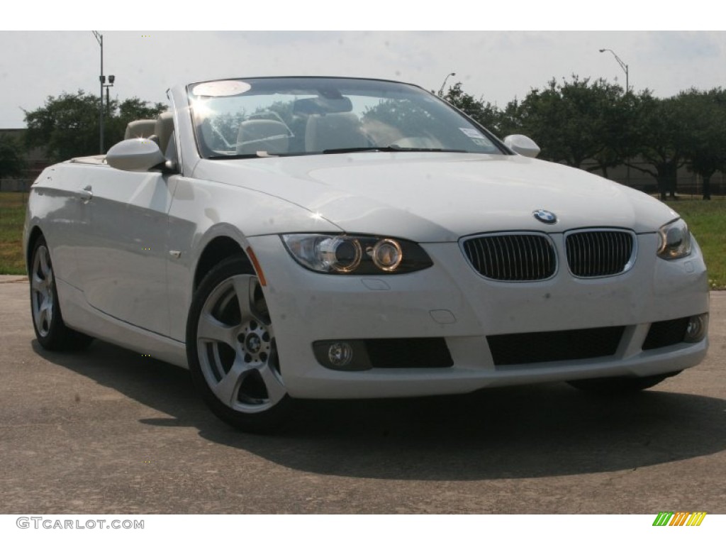 2008 3 Series 328i Convertible - Alpine White / Oyster photo #1